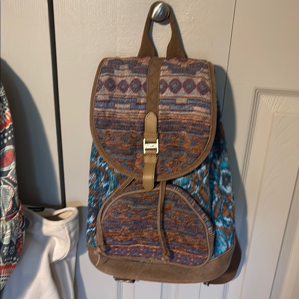 Tom’s rare pattern with Brown Accents backpack